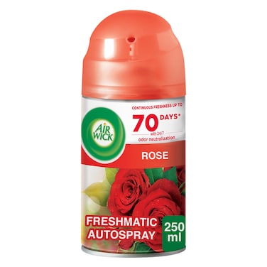 Air Wick Automatic Air Freshener Spray Refill, Rose Scent, 250ml