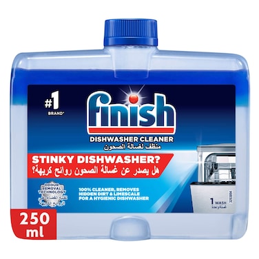 فنش منظف ​​غسالة الأطباق ، منظف صحي 100٪ ، يزيل الأوساخ المخفية والترسبات الكلسية ، 250 مل