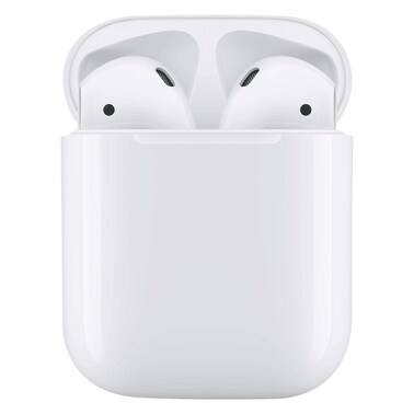 Apple Airpods 2nd Generation Earbuds with Wireless Charger Case, White