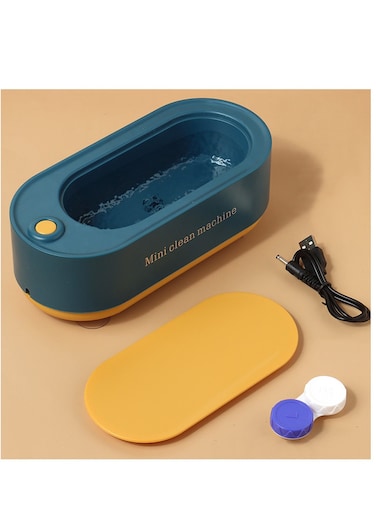 Mini Ultrasonic USB-Cleaning Machine Jewelry Cleaner Portable Professional Cleaning Machine for Eyeglasses Dentures Watches Razors Earrings Necklaces Rings Tools Small Items 300ml Capacity