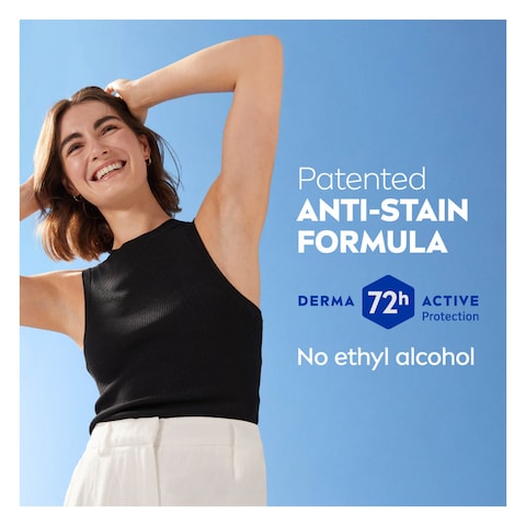 NIVEA Antiperspirant Roll-on for Women, 48h Protection, Black &amp; White Invisible Silky Smooth Shaving, 50ml
