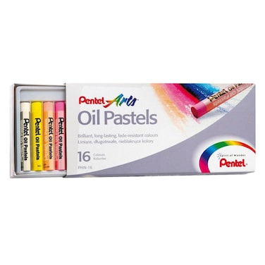 Pentel Arts Oil Pastel Set, 16 Colors