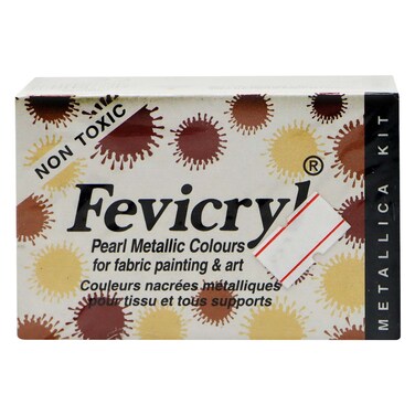 بيديلايت طقم ألوان أكريليك لؤلؤي معدني × 6