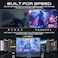 GAMEON 27&rdquo; Curved Gaming Monitor - QHD 1440p, 180Hz, 0.5ms MPRT, FreeSync, VRR, HDMI 2.1 + VGA, Built-In Speakers, Console &amp; PC Performance, VESA Mount, 100% sRGB, Low Input Lag