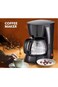 ماكينة صنع القهوة 650 واط 600 مل DLC-CM7309 باللون الأسود