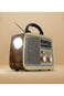 Denx محمول Hi-Fi Radio 3 Channels FM - AM - SW ذهبي/Brown/أسود بلوتوث Aux Tf Card USB Flash Disk