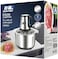 DR.ELECTRIC Meat and Vegetable Chopper, 5 Liter, 500 Watts, Stainless Steel, DR5500, Hex Blades, 2 Speed
