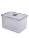 LocknLock Hpl827 Food Container, Clear Blue, W 9.3 X H 6.6 X D 5.9cm, 4.5 Liter, Rectangular, Polypropylene