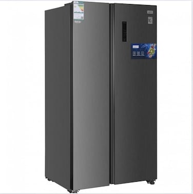 General Goldy 23.8 ft. Double Door Inverter Steel Refrigerator   GRS673NS