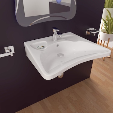 الخزف السعودي مغسلة معلقة - هانديكاب