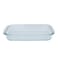 Glass Oven Tray, 0.7 Liters, Rectangular - Transparent