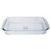 ماكس صينية فرن زجاج مستطيل بغطاء 2.2 لتر