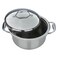 Rocky Steel Pot, 18 cm - Silver