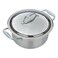 Rocky Steel Pot, 18 cm - Silver