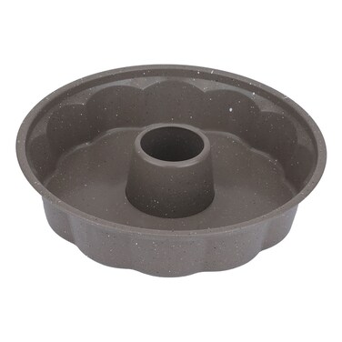 بيك شيف قالب كيك دائري بعمود جرانيت بني فاتح 6.5×27.5سم