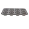 Alsaif Gallery Bake Chef Mini Cupcake Pan Light Brown Granite Rectangle 12 Cups