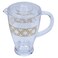 Alsaif Gallery Clear Plastic Jug With Gold Embossed Circles