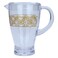 Alsaif Gallery Clear Plastic Jug With Gold Embossed Circles