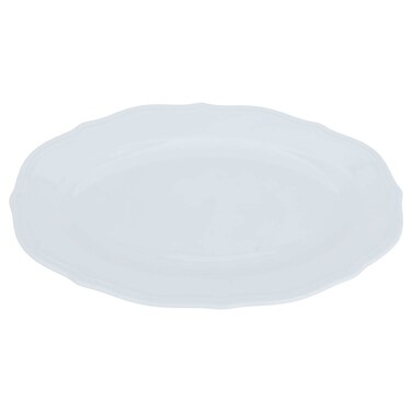 طبق تقديم بورسلين سيف غاليري، بيضاوي، 10 إنش - ابيض
