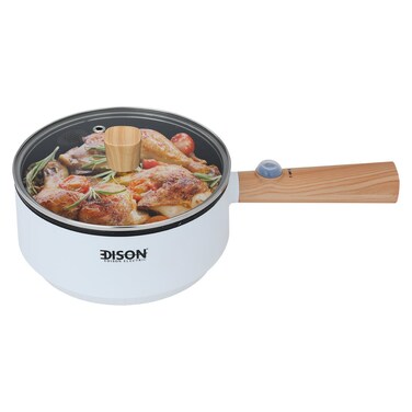 موقد كهربائي اديسون متعدد الوظائف، ابيض، 1.2 لتر، 1000 واط