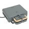 Sandwich and Waffle Maker, 800 Watt, 2&times;1 - Dark Grey