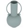 Iron-Plated Vase by Alsaif Gallery, 13x7x28 cm, Indian - Light Green