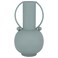Iron-Plated Vase by Alsaif Gallery, 13x7x28 cm, Indian - Light Green