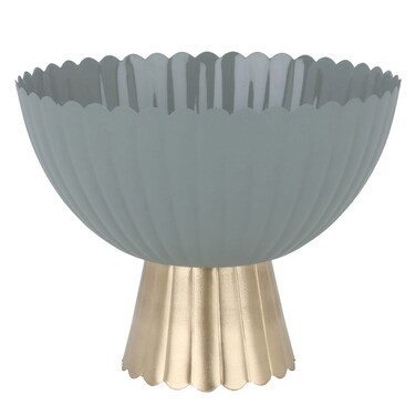 Serving Stand, Circular Base - Gray