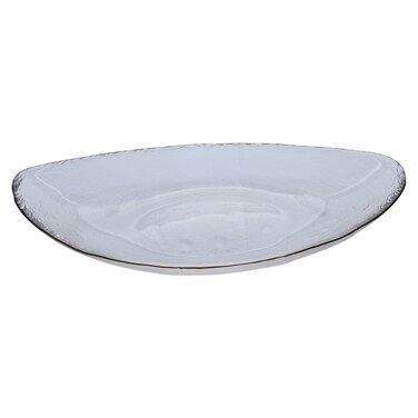 صحن زجاج السيف غاليري، 4 × 31 × 14.7 سم - شفاف