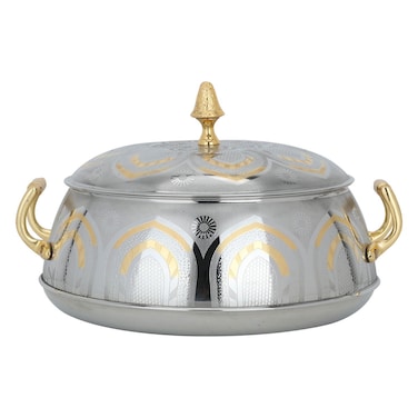 Maglite silver gold embossed food container 3000 ml