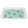 Seif Gallery Melamine Tray with White Edges, 40 x 30 x 3 cm, Rectangular - Green