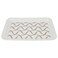 Sword Gallery Melamine Tray, 45 x 34 x 4 cm, Rectangular, Brown-White Decor
