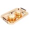 Serving Tray Set with Bowls, Saif Gallery, 3 Pieces - Gold