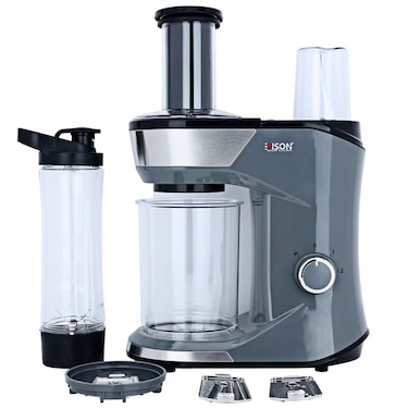 Edison 3-in-1 Food Processor and Blender, Dark Grey, 0.6L, 300W, 2 Speeds