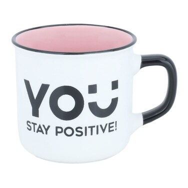 كوب من البورسلين بمقبض ملون