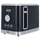Edison Digital Toast Heater, Black, 800 Watt, 2 Slices