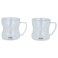 Set of 200 ml thermal glass cups, 2 pieces