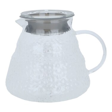 إبريق شاي زجاجي، حراري، 800 مل - شفاف