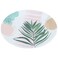 Saif Gallery Porcelain Serving Platter, 26 cm, Round, Olive Branch Pattern - White