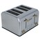 Electric Toaster, 4 Slices, 1600 Watt - Silver