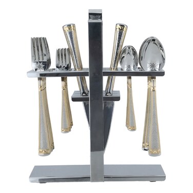 طقم ملاعق سيف غاليري ستانلس ستيل، 30 قطعة - فضي