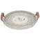 Tofariyah Serving Tray, Al Saif Gallery, 40&times;40&times;5 cm, Round - Beige
