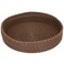 Wicker Serving Tray, Saif Gallery, 36 x 36 x 7 cm, Round - Brown