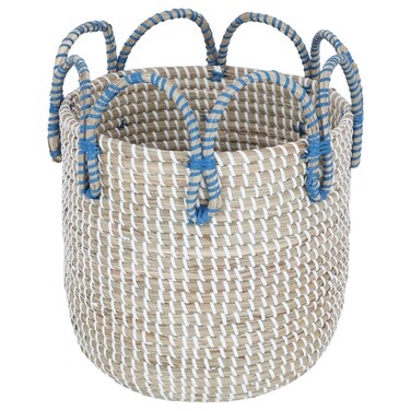 Al Saif Gallery wicker basket, cylindrical, 26 x 26 x 26 cm - light beige