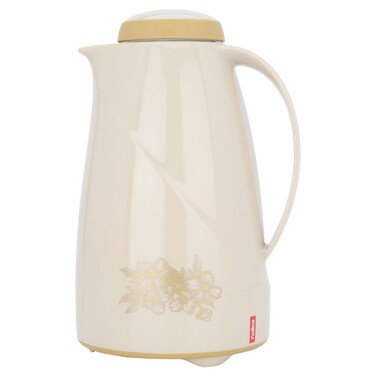 German Thermos Beige Rose Pattern 1.5 Litres