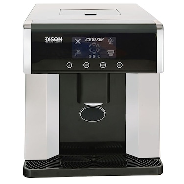 Ice Maker and Water Dispenser - Edison, 1.8L, KIM10E - Black Silver
