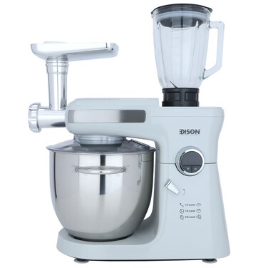 Edison 4x1 Electric Mixer, 2000 Watts, 10 Liters, 8 Speeds, FM162 - Grey