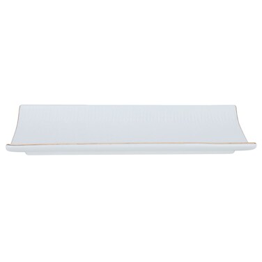 Saif Gallery Porcelain Serving Platter, 30 x 13 x 3 cm - White