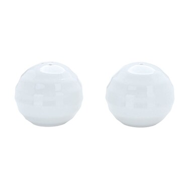 طقم ملاحات بورسلان أبيض 2 قطعة