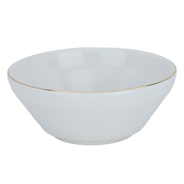 Saif Gallery Porcelain Soup Bowl, 10 cm, Elephant Pattern - White